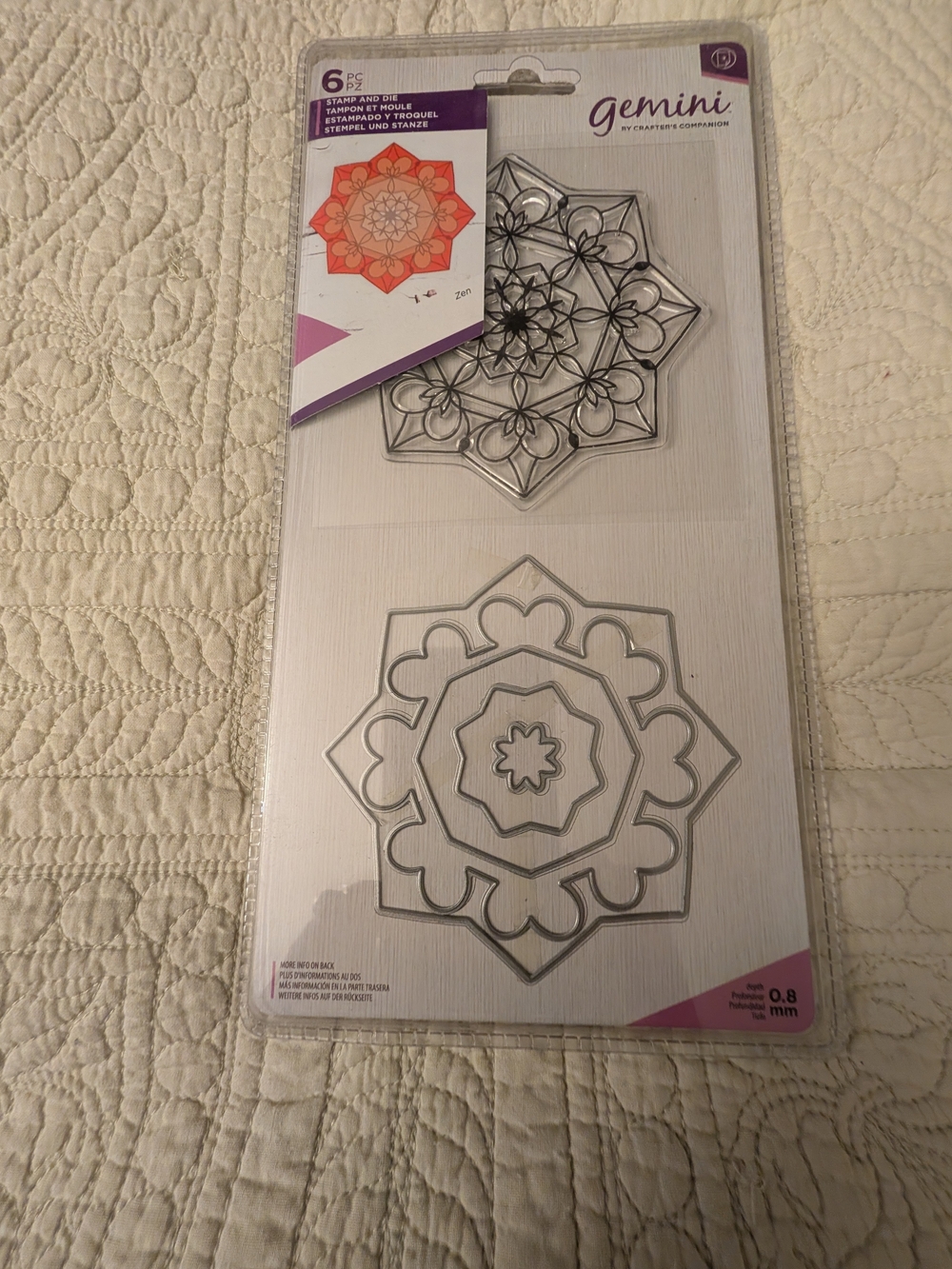 Gemini Zen Mandala Stamp and Die Set